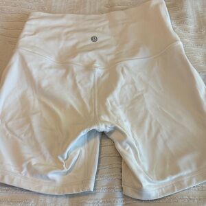 lululemon athletica Women's White Bike Shorts